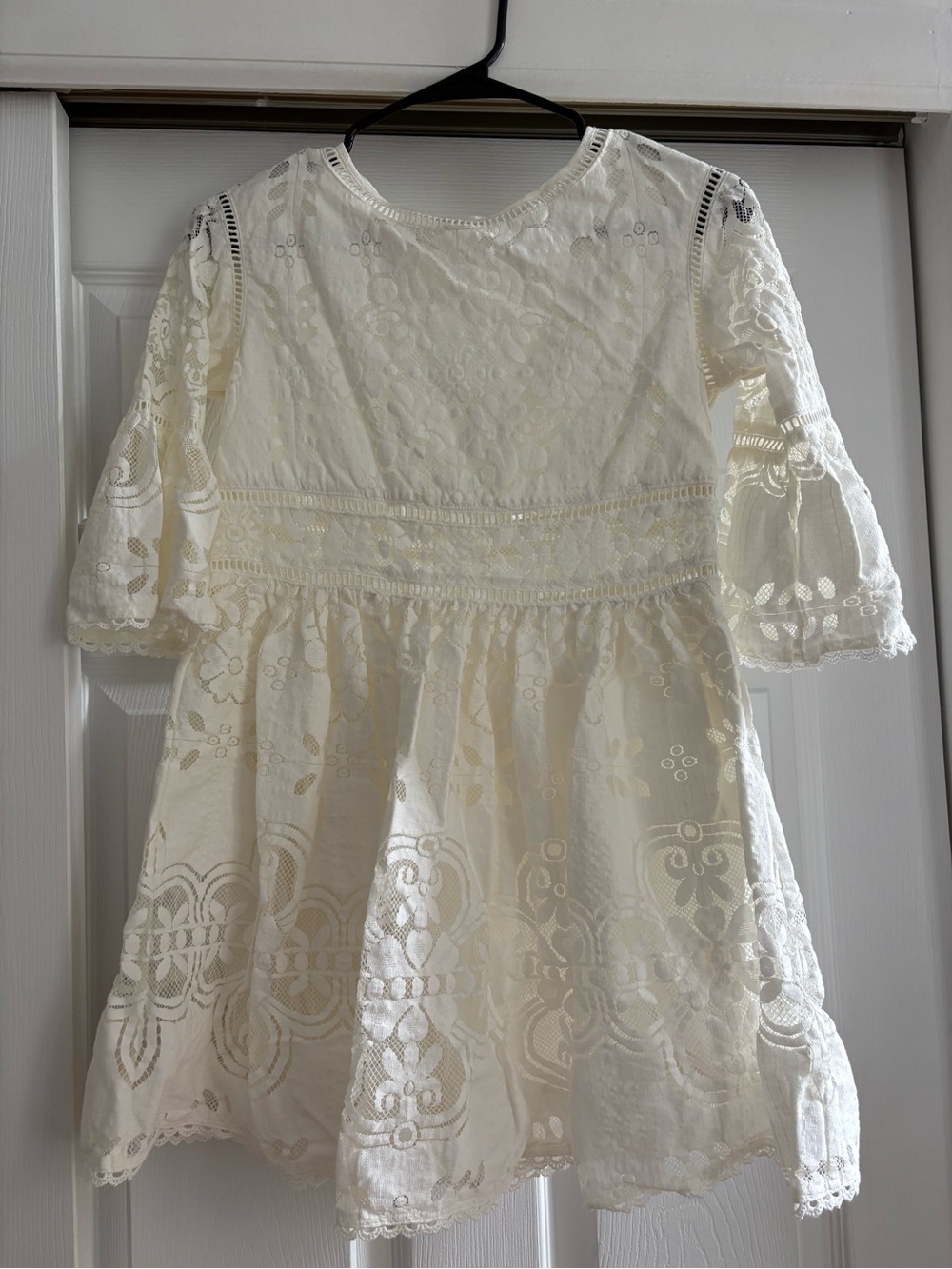 Spell Cream Lace Mini Dress